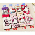 Hello Kitty Cartoon Flip PU Leather Stand Case Cover for iPhone 6 4.7 and 6 Plus 5.7"